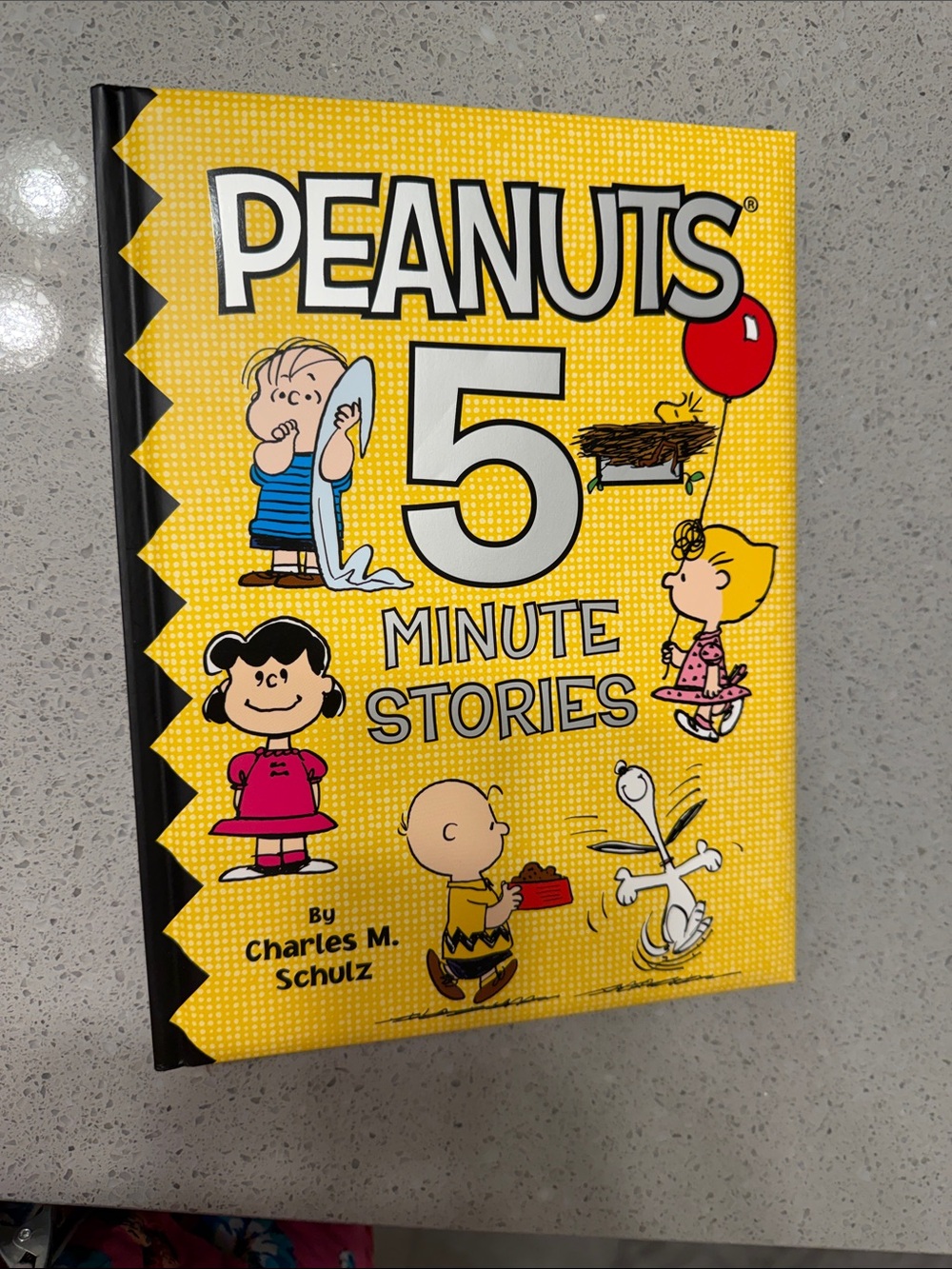 Peanuts 5 Minutes Stories Book Padded Hardcover Charlie Brown, Lucy, Snoopy